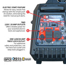Generador inversor de 4500 vatios, inyección electrónica de combustible (EFI), super silencioso, portátil a gasolina, para uso profesional