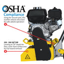 Cepilladora rectificadora de hormigón a gasolina de 8" con motor Honda de 5.5 HP y kit de cuchillas
