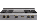 Chicago Brick Oven - 36" LP Gas Rangetop with Open Burners - High-BTU, Gourmet Home Cooking