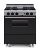 Chicago Brick Oven - 30” Dual-Fuel Self-Cleaning Convection Range - Open Burners