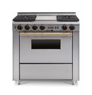 Chicago Brick Oven - 36” LP Gas Dual-Fuel Self-Cleaning Convection Range - Sealed Burners