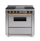 Chicago Brick Oven - 36” LP Gas Dual-Fuel Self-Cleaning Convection Range - Sealed Burners