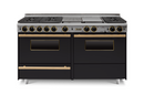 Chicago Brick Oven - 60" LP Gas True Dual-Fuel Self-Cleaning Convection Range - Sealed Burners