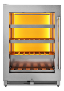 Thor Kitchen TWC24UL-LH - 24 Inch Single Zone Wine Cooler, 45 Wine Bottle Capacity Left Swing