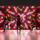 Twinkly Lightwall 8x8ft, LED Panel Smart, Multicolor LED Lights, DJ Lights and Music Rhythm Show, App Mapping, 20 Customizable Presets, Aluminum Frame and Transport Trolley Included