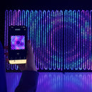 Twinkly Lightwall 8x8ft, LED Panel Smart, Multicolor LED Lights, DJ Lights and Music Rhythm Show, App Mapping, 20 Customizable Presets, Aluminum Frame and Transport Trolley Included
