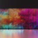 Twinkly Lightwall 8x8ft, LED Panel Smart, Multicolor LED Lights, DJ Lights and Music Rhythm Show, App Mapping, 20 Customizable Presets, Aluminum Frame and Transport Trolley Included