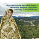 Manta de Emergencia Impermeable de Aluminio Térmico - Paquete de 5