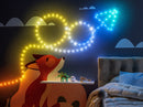 Twinkly Strings USB-C Star 200 LED, Star-Shaped LED Light String, RGB Multicolor LED Lights, Valentine's Day Lights, Compatible with Alexa, Google Home, USB-C Power, Green Wire, 39.4ft