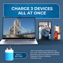 Adaptador de viaje para Reino Unido e Irlanda - 3 en 1 - 2 USB - Tipo G - Diseño compacto (U2U-7)