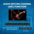 Conmutador HDMI 4K ARC 4x1: compatible con 4K a 60 Hz, conecta la barra de sonido con ARC (UHD-401ARC) 