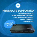 Conmutador HDMI 4K ARC 4x1: compatible con 4K a 60 Hz, conecta la barra de sonido con ARC (UHD-401ARC) 