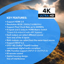 Matriz HDMI 4x2 hasta 4K a 60 Hz con ARC (UHD-402) 
