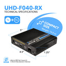Extensor HDMI 4K Balun sobre cable de fibra óptica, HDR10, ARC y RS-232 hasta 40 km: de uno a muchos (transmisor y receptores se venden por separado) 