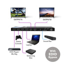 4x2 HDMI Matrix Switcher with Audio Extraction (UHDS-402A)