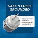 Palestine, Israel Travel Adapter - 2 in 1 - Type H - Compact Design (US-14)
