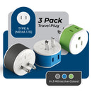 Adaptador de viaje para Japón y Filipinas - 2 en 1 - Tipo A - Diseño compacto (US-6)