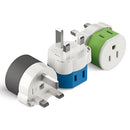 Adaptador de viaje para Reino Unido y Dubái - 2 en 1 - Tipo G - Diseño compacto (US-7)