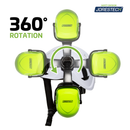 Casco ventilado de seguridad para trabajo en altura con orejeras de protección montadas