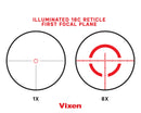 Mira telescópica Vixen 1-8x28 - Tubo de 28 mm