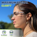 Wraparound Safety Glasses for High Impact Protection - Pack of 12