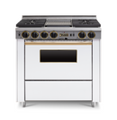 Horno de ladrillo Chicago - Cocina de convección autolimpiante de combustible dual de 36" - Quemadores sellados