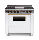 Chicago Brick Oven - 36” LP Gas Dual-Fuel Self-Cleaning Convection Range - Sealed Burners