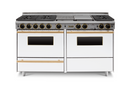 Horno de ladrillo Chicago Brick Oven - Cocina de convección autolimpiante de combustible dual de 60" - Quemadores sellados