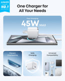 Anker Nano Charger (45W) with USB-C to USB-C Cable