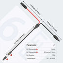 Conector solar a adaptador de CC BougeRV de 6 pies y calibre 14 AWG