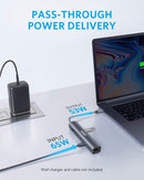 Concentrador USB-C Anker (6 en 1, delgado)