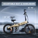 Bicicleta eléctrica plegable isinwheel U5 500W