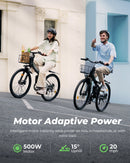 Bicicleta eléctrica plegable isinwheel M40 con cesta