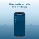 Babysense Safe Sleep Smart Nursery: Video Baby Monitor, Breathing Motion with Safety Alerts, Night Light & Sound Machine