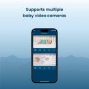 Babysense Safe Sleep Smart Nursery: Video Baby Monitor, Breathing Motion with Safety Alerts, Night Light & Sound Machine