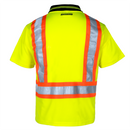 Polo de seguridad reflectante bicolor de alta visibilidad