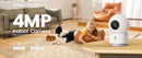 AOSU 2.5K Security Camera Indoor, Baby Monitor/Pet Camera 360-Degree Pan/Tilt for Home Security, One-Touch Call, Smart Motion Tracking, IR Night Vision, Compatible with Alexa