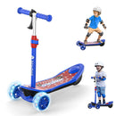 isinwheel Mini Spider Kids Electric Scooter – 2-in-1 Ride, Blue