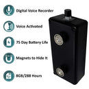 PBN - Grabadora de audio de larga duración con micrófono interno TEC Black Vox de 8 GB
