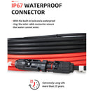 BougeRV Solar Extension Cable with Extra Free Connectors