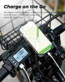 Bicicleta eléctrica plegable isinwheel M40 con cesta