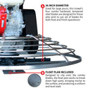 36" Concrete Power Trowel 5.5HP Honda with Float Pan Cement Finishing Tool