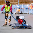 46" Concrete Power Trowel 8.5HP Honda Combo Blades and Float Pan Cement Finishing Tool
