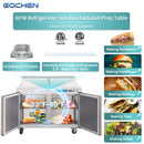 60 inch Salad Sandwich Prep Table Refrigerator, Mega Top, Stainless Steel Food Prep Cooler