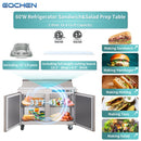 EQCHEN 60 Inch Sandwich Prep Table Refrigerator