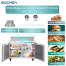 EQCHEN 48 Inch Sandwich Prep Table Refrigerator