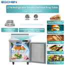 EQCHEN 27 Inch Mega Top Sandwich Prep Table Refrigerator