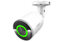 Cámara de seguridad tipo bala con cable IP PoE con inteligencia artificial inteligente Lorex E894AB 4K de 8,0 MP, con iluminación y disuasión, color blanco