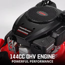 Cortacésped a gasolina de 21" y 144 cc con empuje 3 en 1 y kit combinado de desbrozadora DB8621P+PS4532