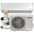 Pioneer® Diamante Pro Series 9,000 BTU 19 SEER2 Ductless Mini-Split Air Conditioner Inverter+ Heat Pump Full Set 115V with 16 Ft. Kit
